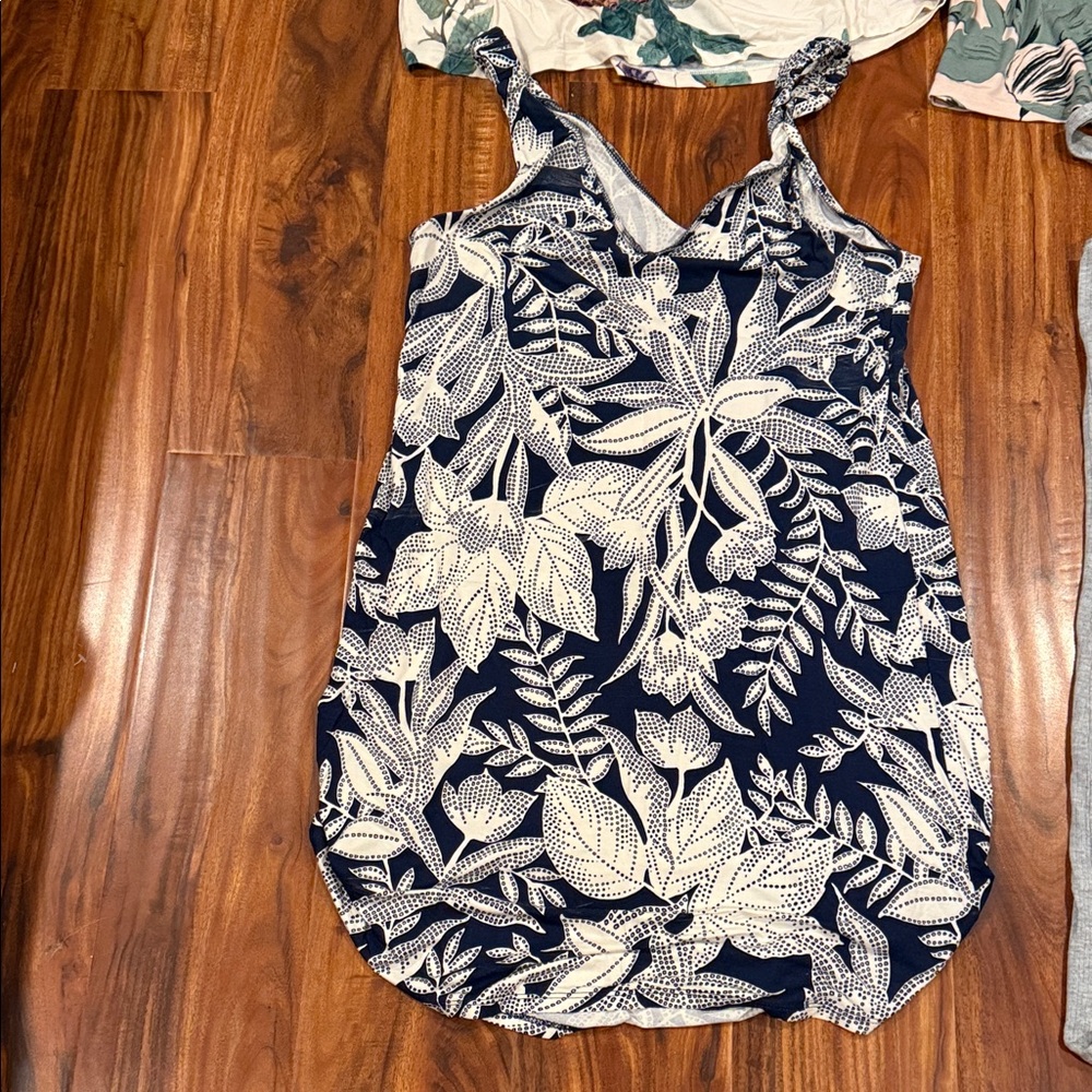 Four Soma Floral and Butterfly Pajama Camis - Cream and Pink - Picture 2 of 9